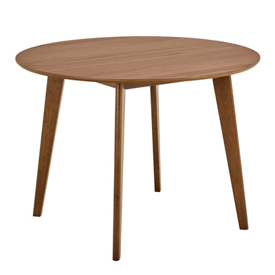 Roxby Round Dining Table in Walnut 105x76cm Included 4 Roxby Dining Chairs in Walnut – FTG, view 2