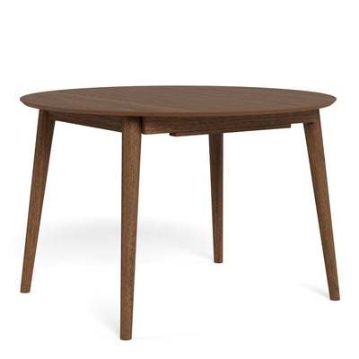 Montreux Round Extending Dining Table in Walnut 115–154cm