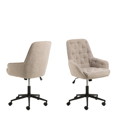 Erik Gas Lift Desk Chair in Monza Beige – FTG