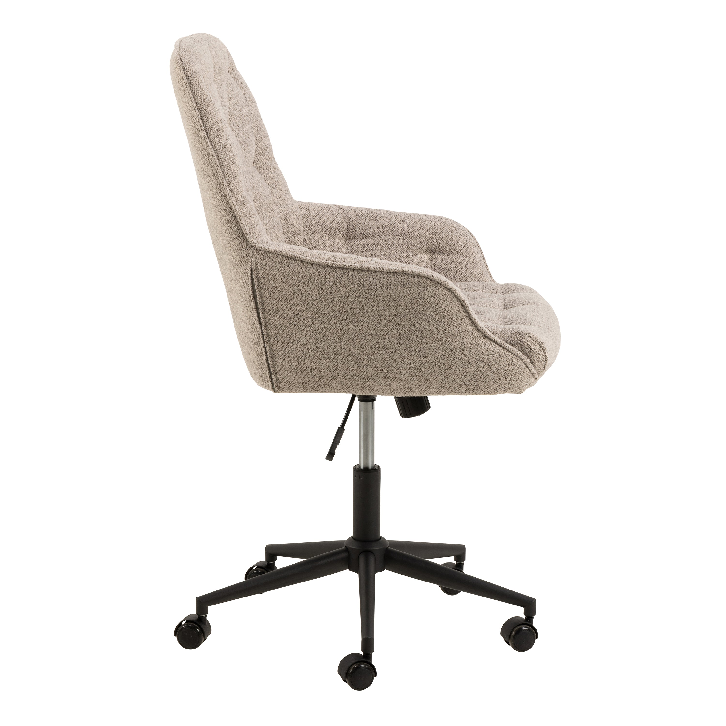 Erik Gas Lift Desk Chair in Monza Beige – FTG, view 3