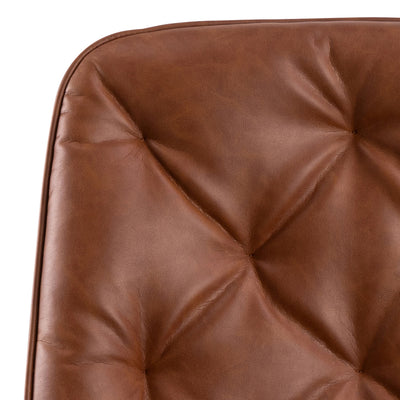 Erik Gas Lift Desk Chair in Brandy PU – FTG, view 6