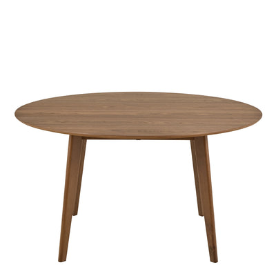 Roxby Round Dining Table in Walnut 140x76cm – FTG, view 2