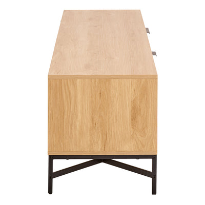 Jaipur TV Unit With 3 Doors 176cm Wide in Oak – FTG, view 3