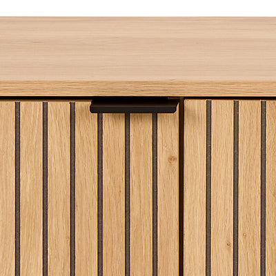 Jaipur TV Unit With 3 Doors 176cm Wide in Oak – FTG, view 6