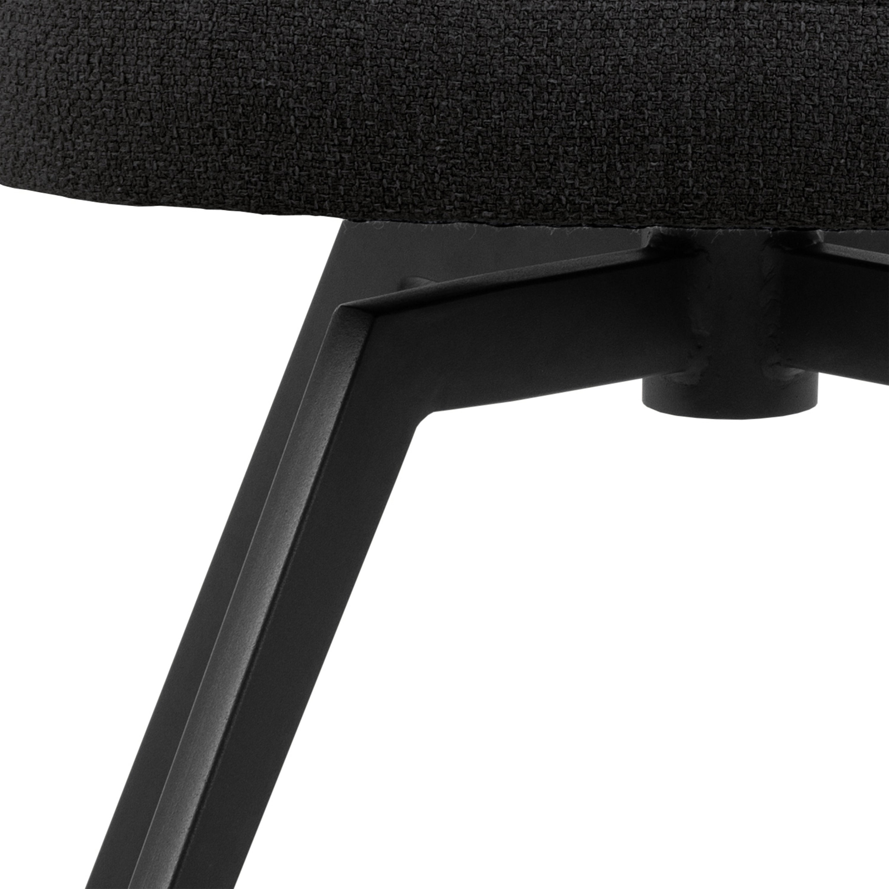 Darlene Dining Chair with Armrest and Swivel Function in Black – FTG, view 8
