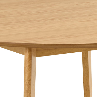 Roxby Round Dining Table in Matt Oak 120x76cm – FTG, view 7