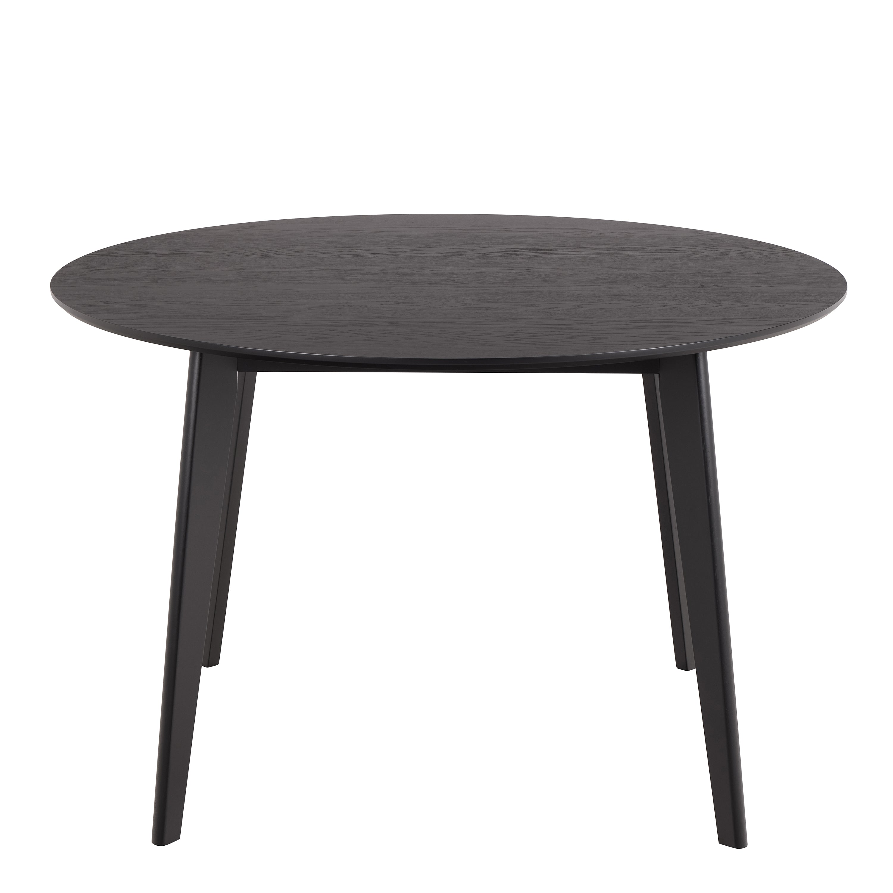 Roxby Round Dining Table in Matt Black 120x76cm – FTG, view 2