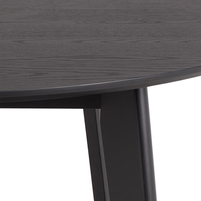 Roxby Round Dining Table in Matt Black 120x76cm – FTG, view 5