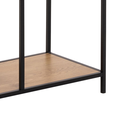 Seaford Tall Wild Oak Metal 2 Drawer Bookcase With 4 Shelves – FTG, view 7