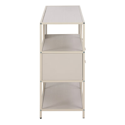 Seaford Grey Storage Unit with 2 Drawers and 3 Shelves – FTG, view 2
