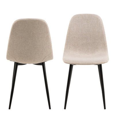 Celia Dining Chair in Beige Set of 4 – FTG, view 2