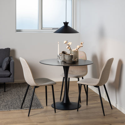 Celia Dining Chair in Beige Set of 4 – FTG, view 4