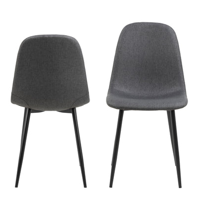 Celia Dining Chair in Light Grey Set of 4 – FTG, view 2