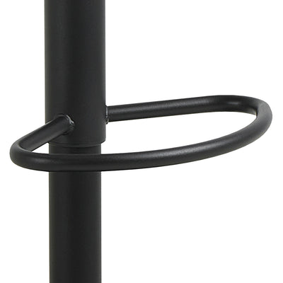 Owen Swivel Bar Stool With Height Adjustable Function in Matt Black – FTG, view 6