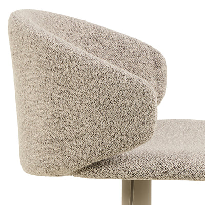 Ella Swivel Beige Bar Stool Set of 2 – FTG, view 5