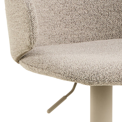 Ella Swivel Beige Bar Stool Set of 2 – FTG, view 6