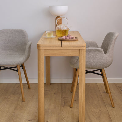 Southampton Extendable Rectangular dining table in Matt Oak 45/90 x 120 cm – FTG, view 6