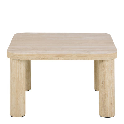 Solano Square Coffee Table in Light Travertine 60 x 60 cm – FTG, view 2
