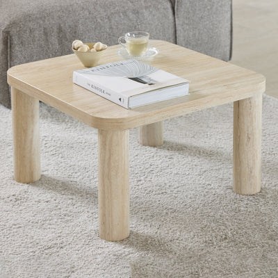 Solano Square Coffee Table in Light Travertine 60 x 60 cm – FTG, view 3
