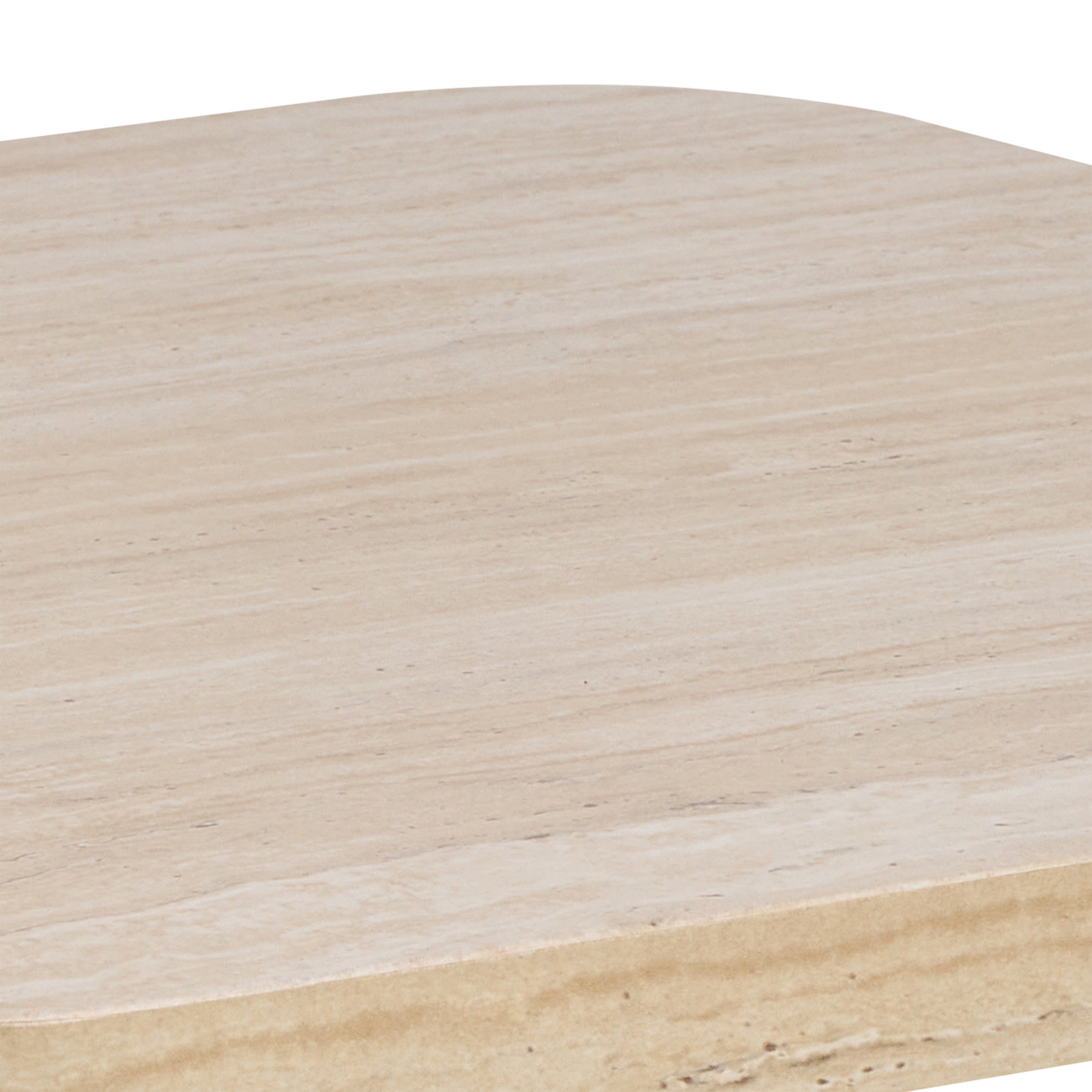 Solano Square Coffee Table in Light Travertine 60 x 60 cm – FTG, view 5