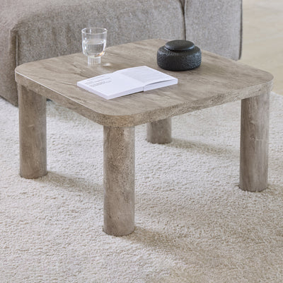 Solano Square Coffee Table in Grey 60 x 60 cm – FTG, view 3