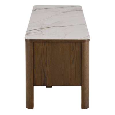 Southampton TV Unit 2 Doors 1 Shelf in Ceramic Cream – FTG, view 3
