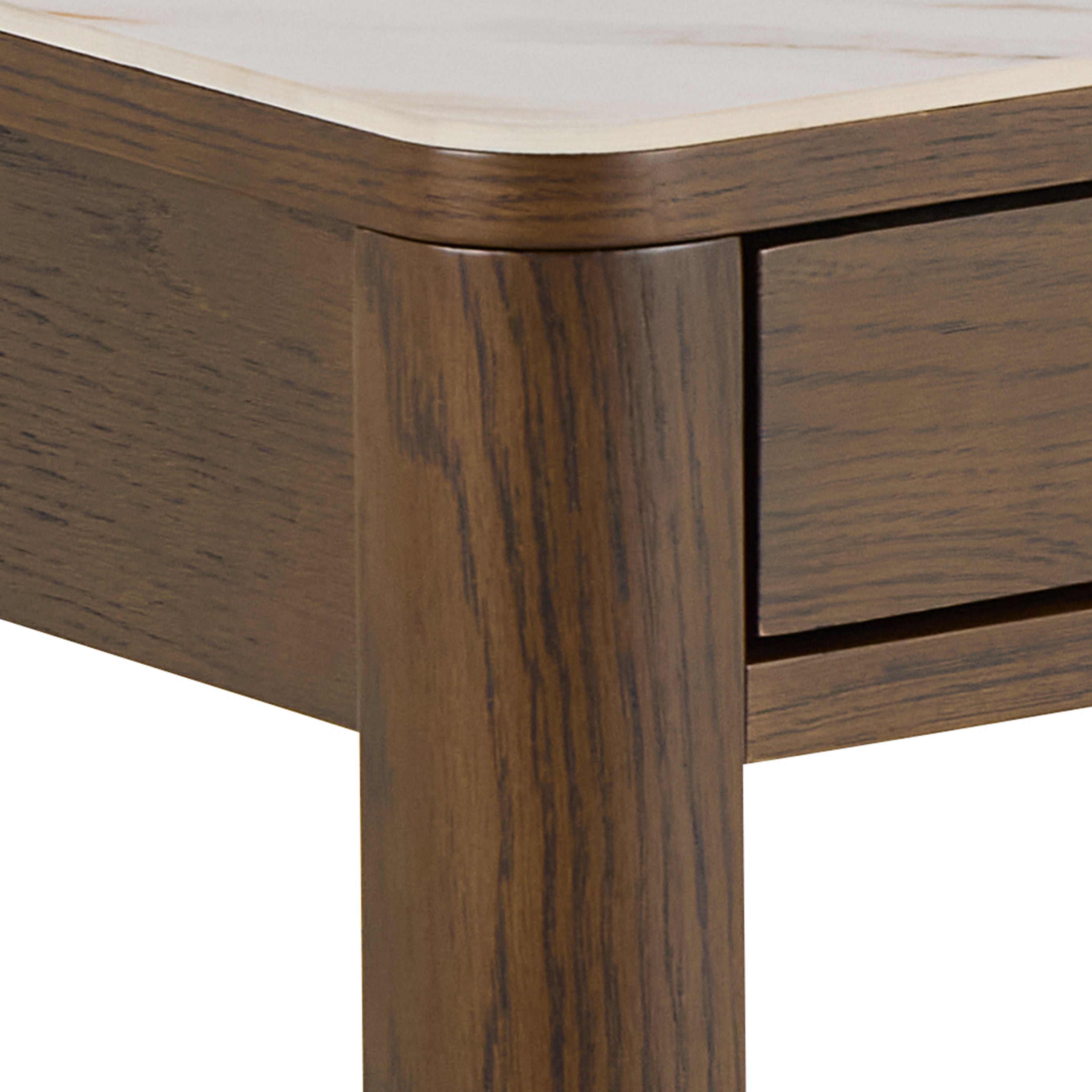 Southampton Rectangular Coffee Table 1 Drawer 1 Shelf  in Cream Ceramic – FTG, view 8
