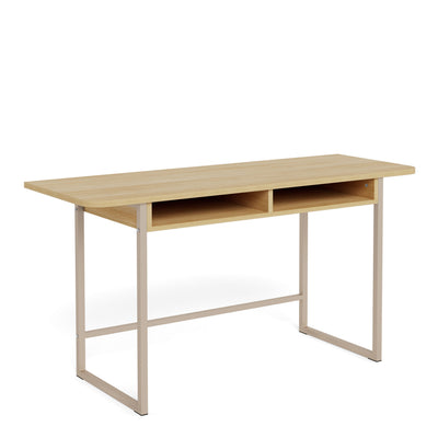 Darlington Console Table With 2 Open Shelves and Oak Top – FTG