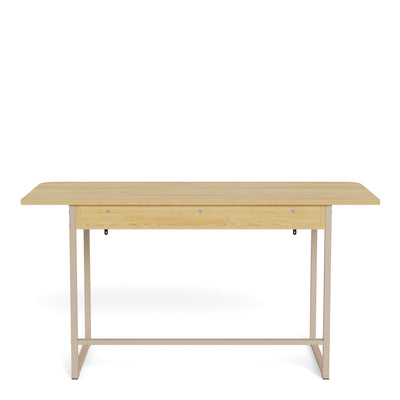 Darlington Console Table With 2 Open Shelves and Oak Top – FTG, view 4