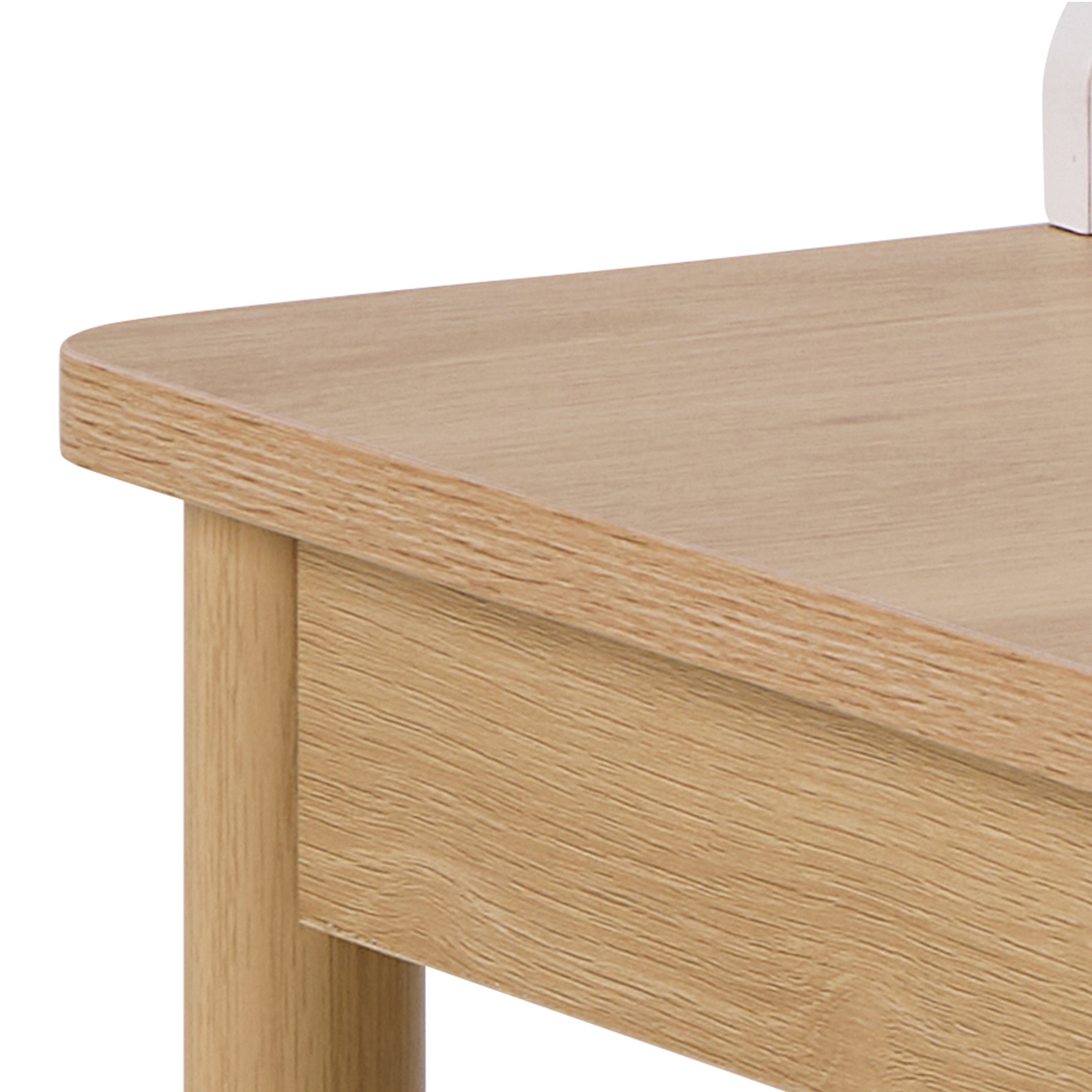 Alpena Office Desk in Oak & Beige