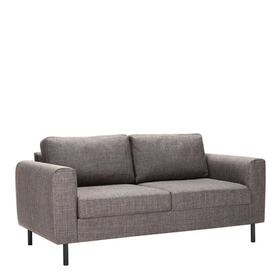Omaha 2 Seater Sofa in Light Grey Brown Fabric – FTG