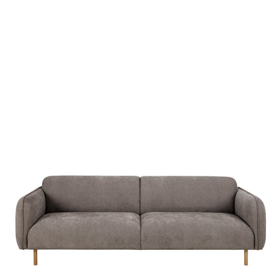 Westham 3 Seater Sofa in Fay Dusty Brown Fabric – FTG, view 2