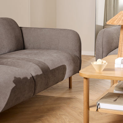 Westham 2.5 Seater Sofa in Dusty Brown Fabric – FTG, view 6