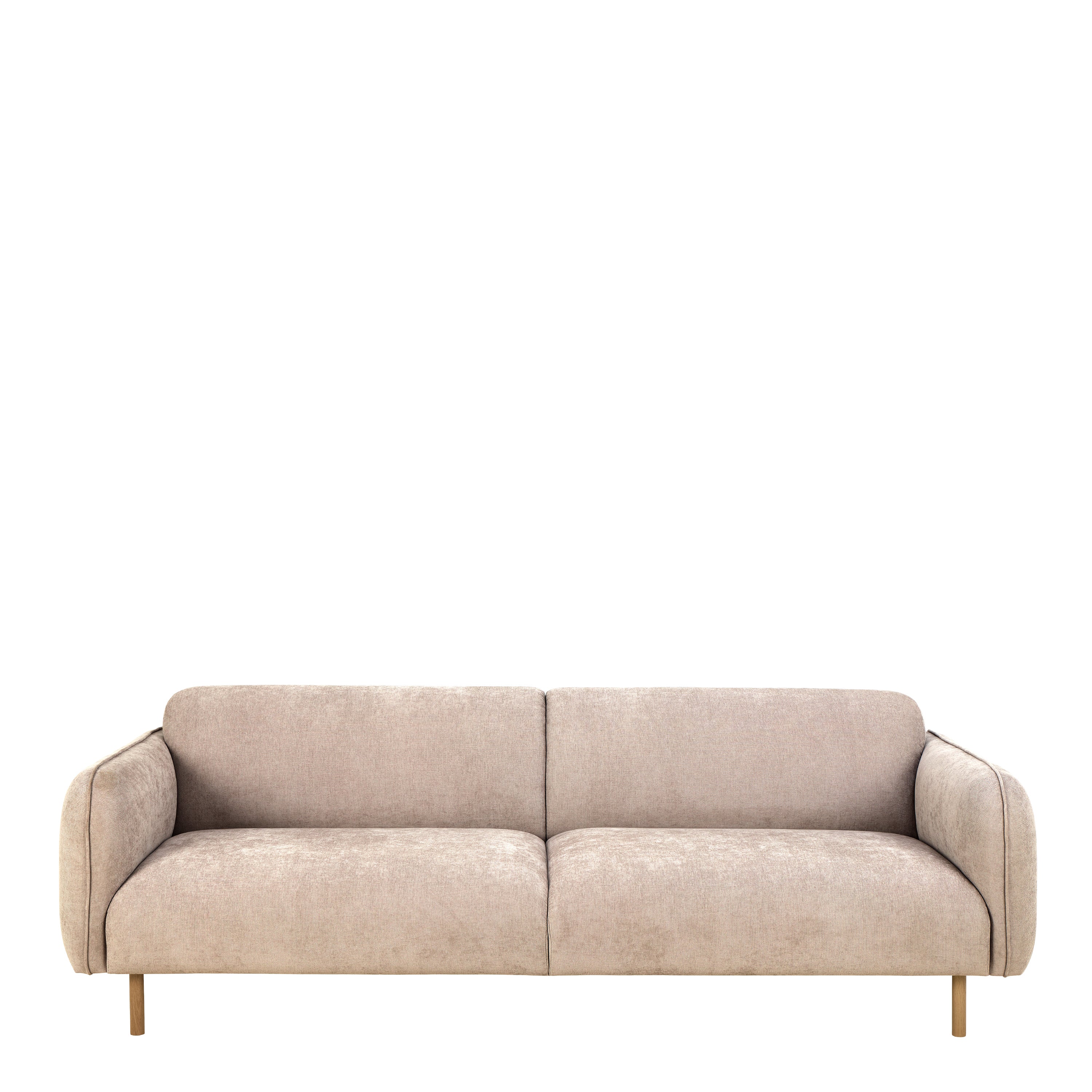 Westham 3 Seater Sofa in Fay Beige Fabric – FTG, view 2