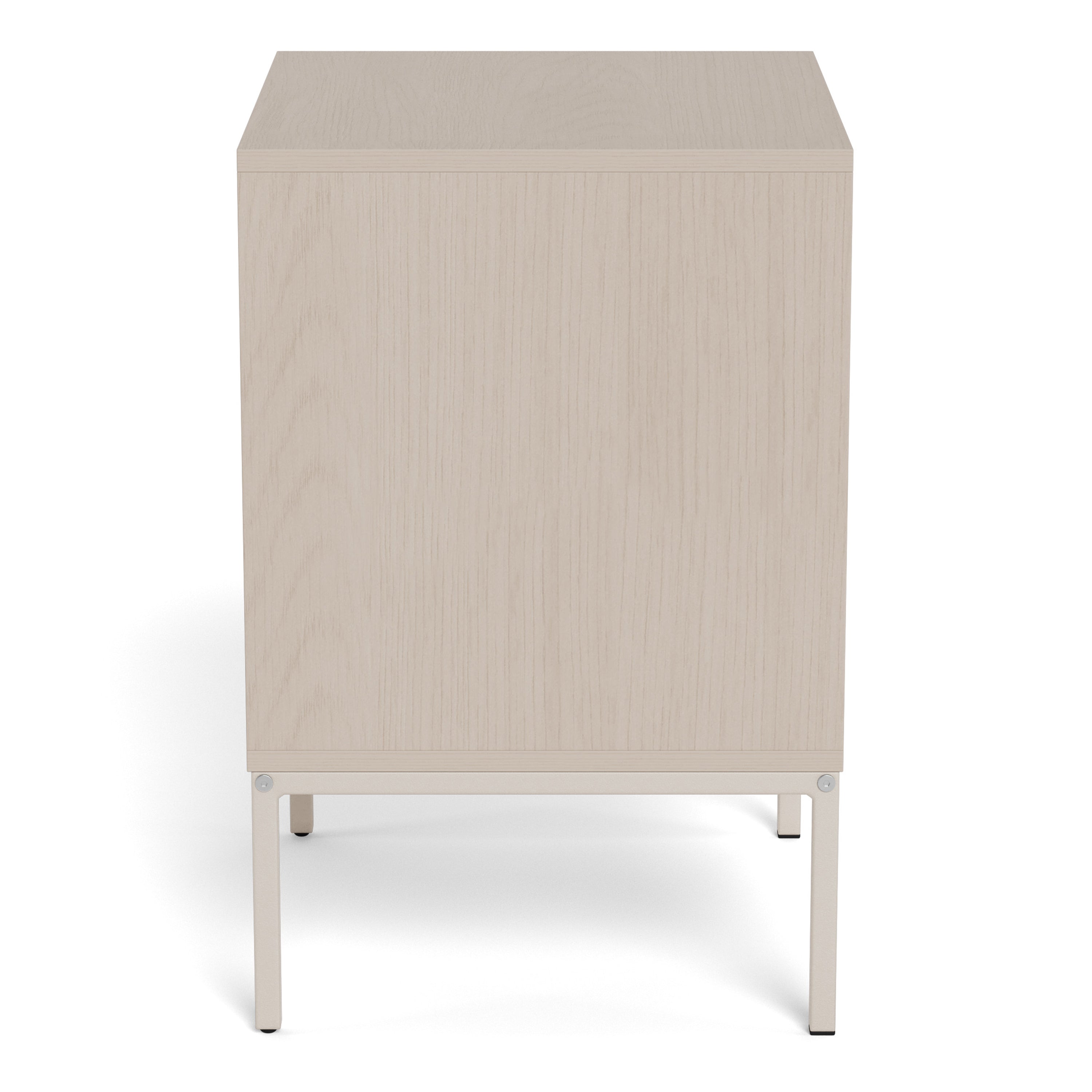 Palmdale Bedside Table with 2 Drawers in Grey
