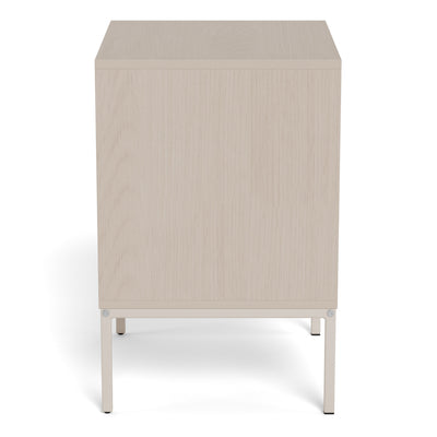 Palmdale Bedside Table with 2 Drawers in Grey