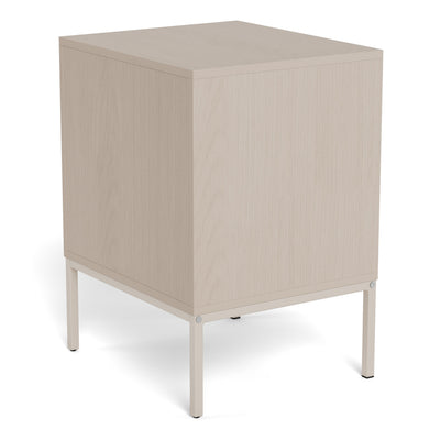 Palmdale Bedside Table with 2 Drawers in Grey