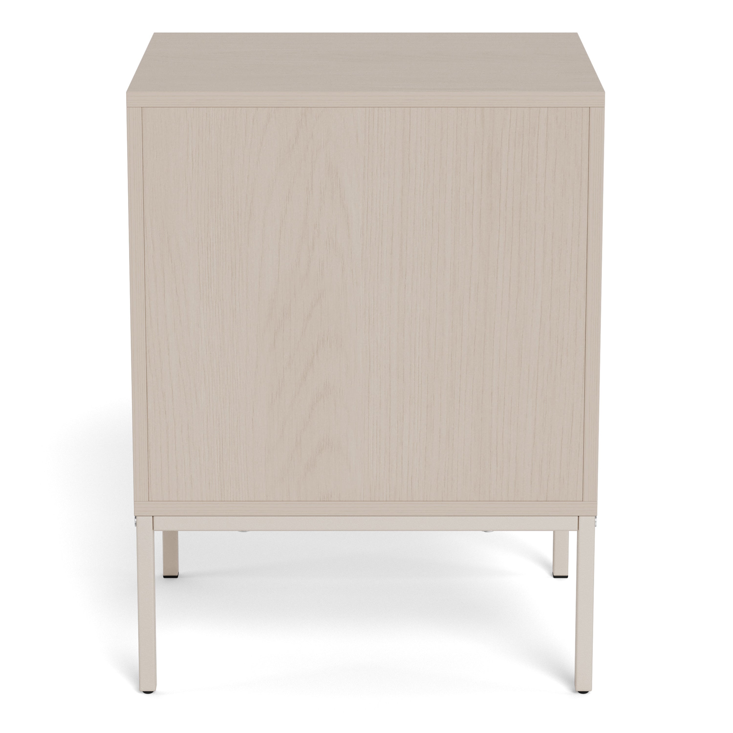 Palmdale Bedside Table with 2 Drawers in Grey