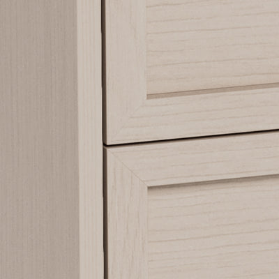Palmdale Bedside Table with 2 Drawers in Grey