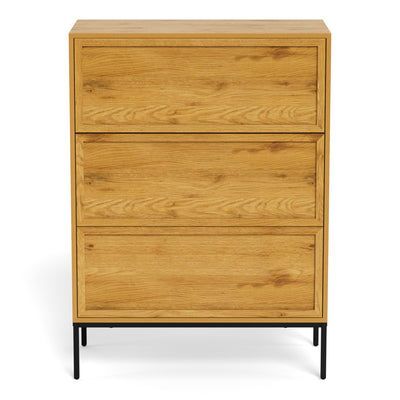 Palmdale 3 Drawer Chest in Wild Oak