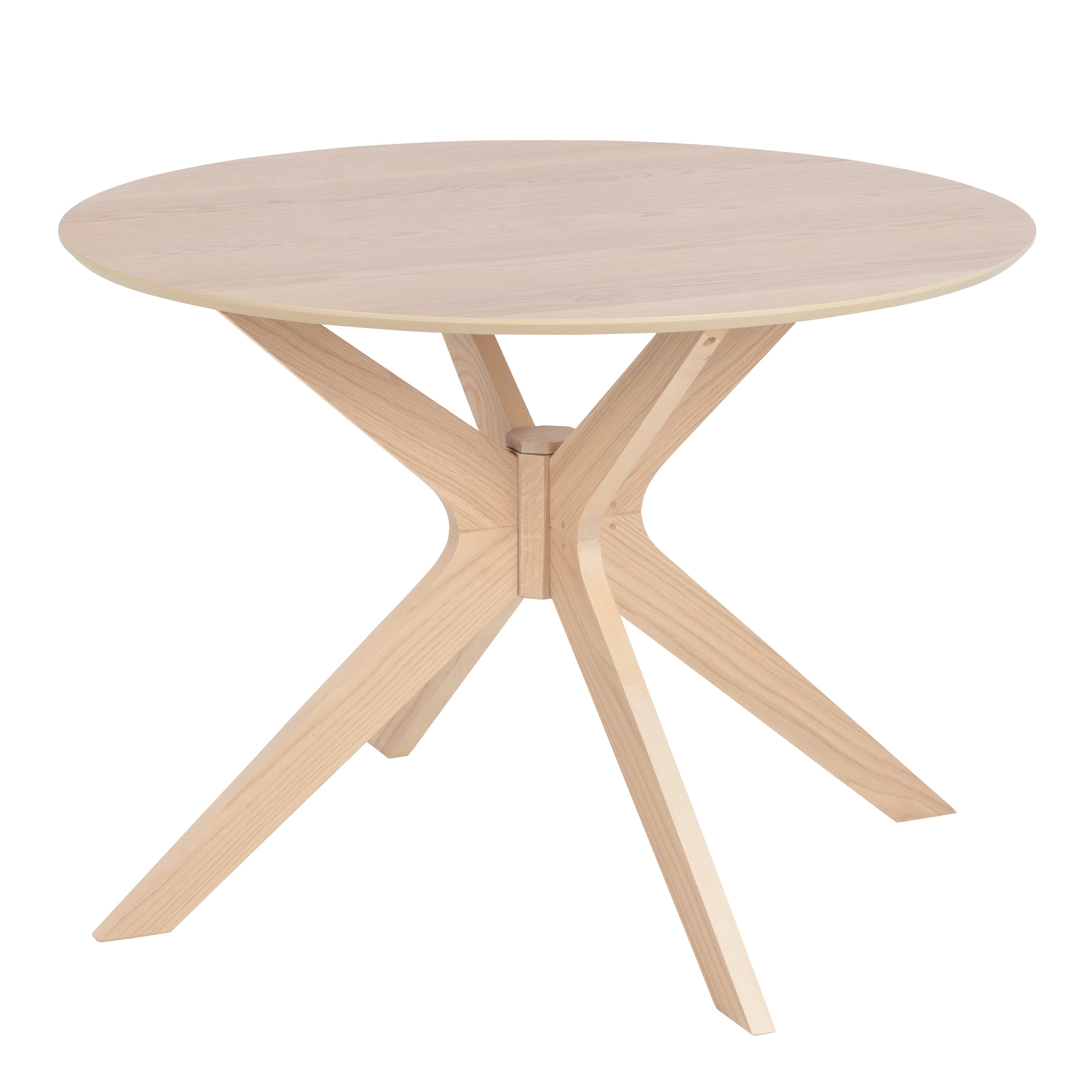 I_Duncan Round Dining Table in White Oak – FTG
