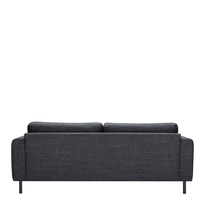 Omaha Set of 2 x 3 Seater Sofas in Basel Dark Grey Fabric – FTG, view 5