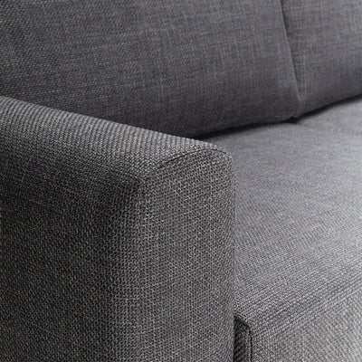 Omaha Set of 2 x 3 Seater Sofas in Basel Dark Grey Fabric – FTG, view 9