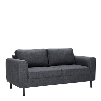 Omaha Set of 2 x 2 Seater Sofas in Basel Dark Grey Fabric – FTG, view 2