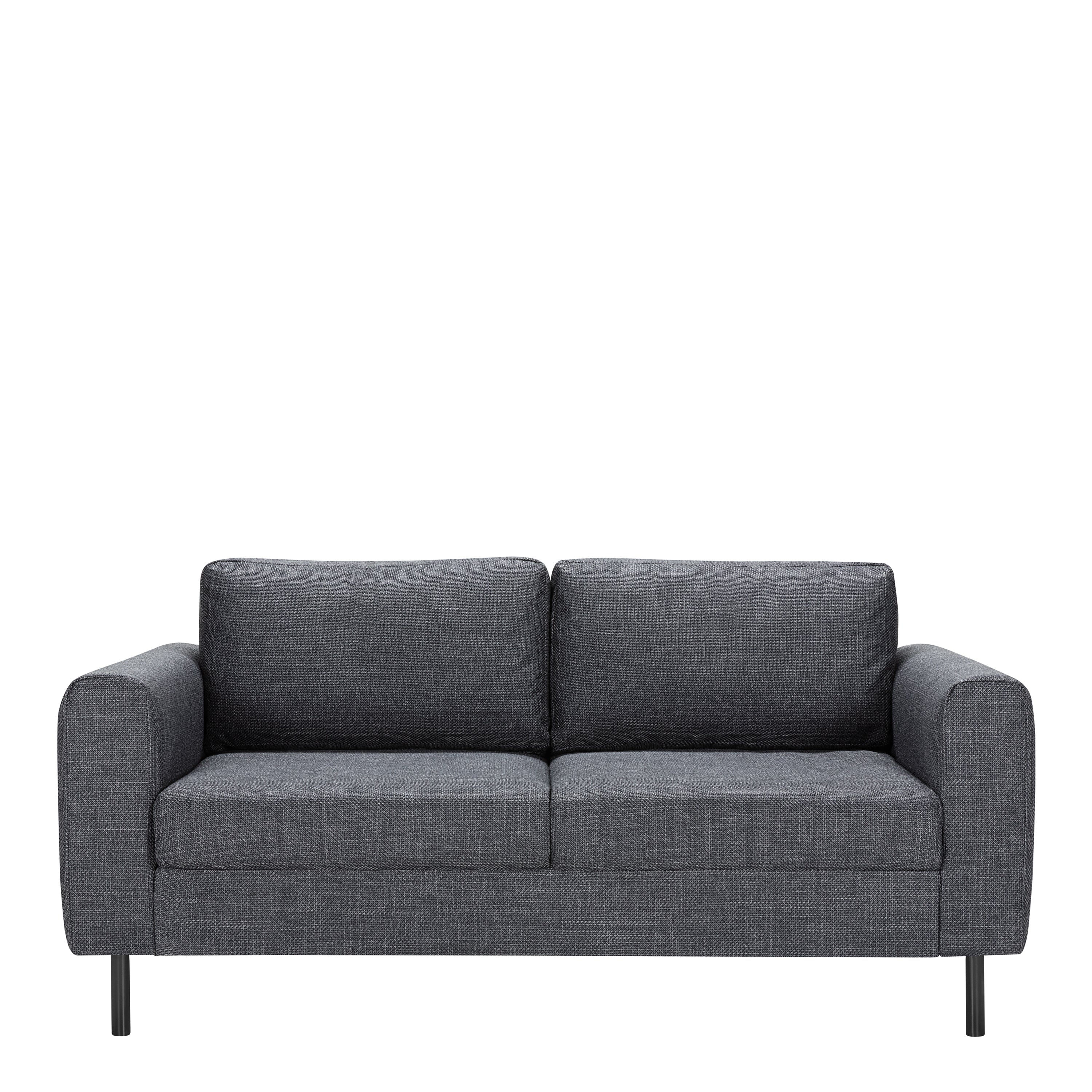 Omaha Set of 2 x 2 Seater Sofas in Basel Dark Grey Fabric – FTG, view 3