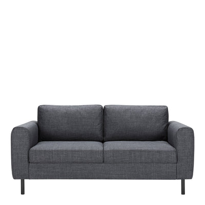 Omaha Set of 2 x 2 Seater Sofas in Basel Dark Grey Fabric – FTG, view 3