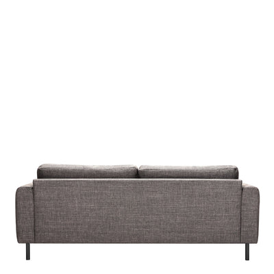 Omaha Set of 2 x 3 Seater Sofas in Basel Light Grey Brown Fabric – FTG, view 5