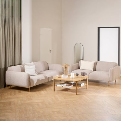 Westham 2.5 + 3 Seater Sofa Set in Fay Beige Fabric – FTG