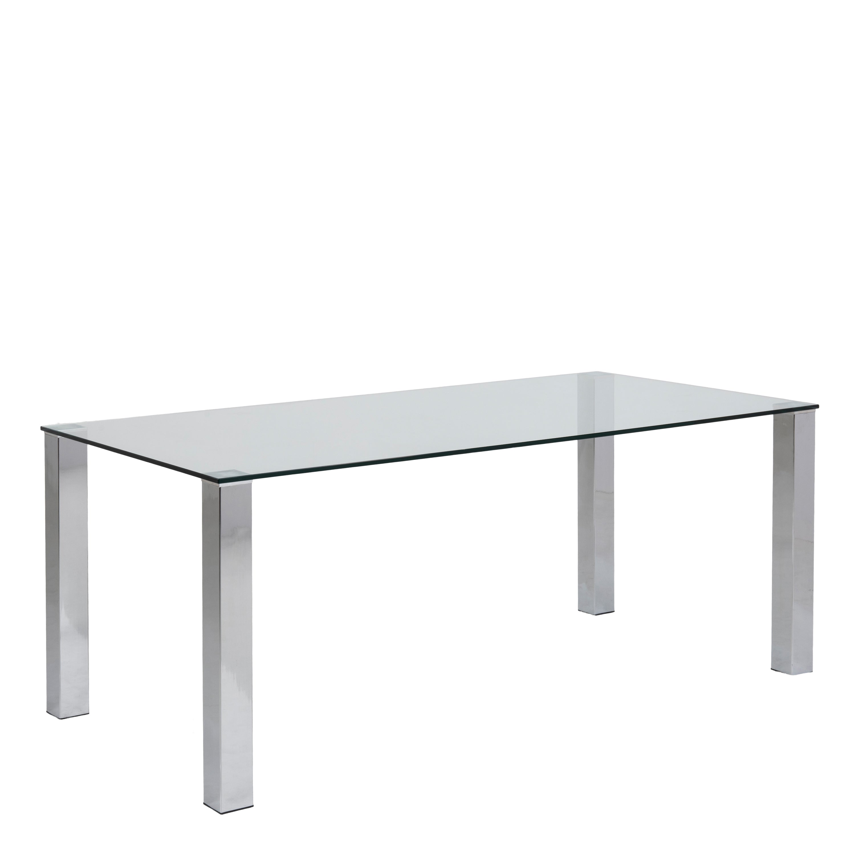 Kante Dining Table with Glass Top – FTG