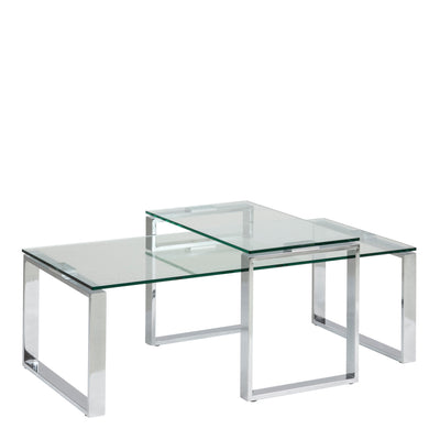 Katrine Coffee Table Set with Glass Top – FTG